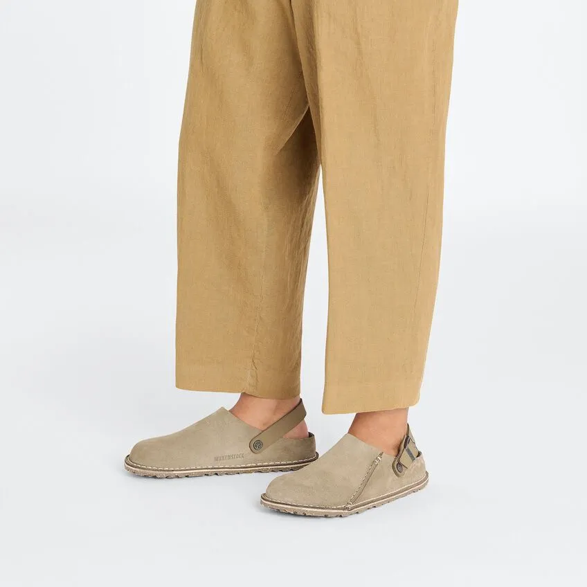 UNISEX BIRKENSTOCK LUTRY PREMIUM SUEDE | GRAY TAUPE