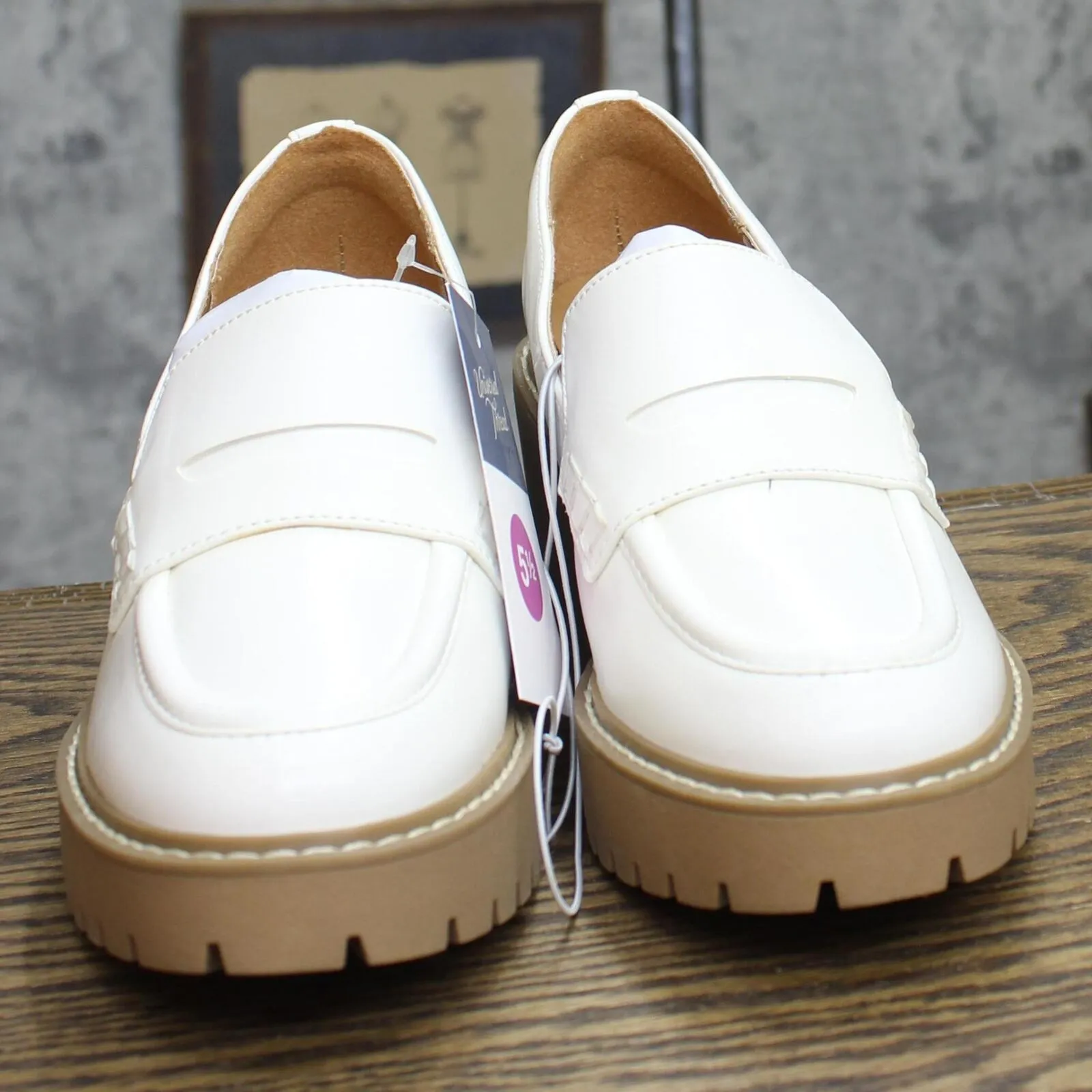 Universal Thread Womens Maisy Loafer Heels 87931725 Off White 5.5M