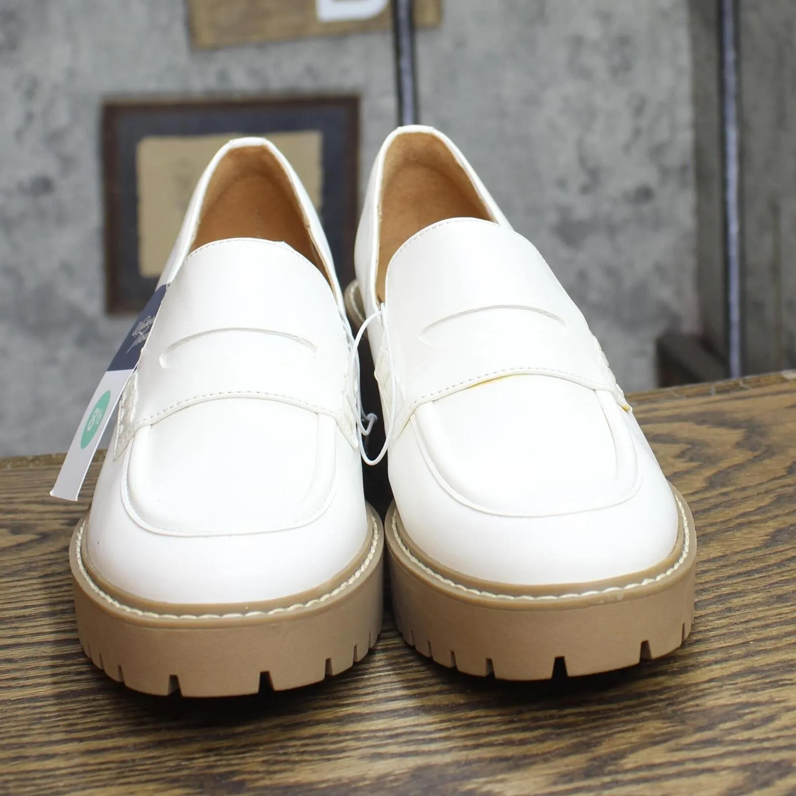 Universal Thread Women's Maisy Loafer Heels 87931731 Off White 8.5M