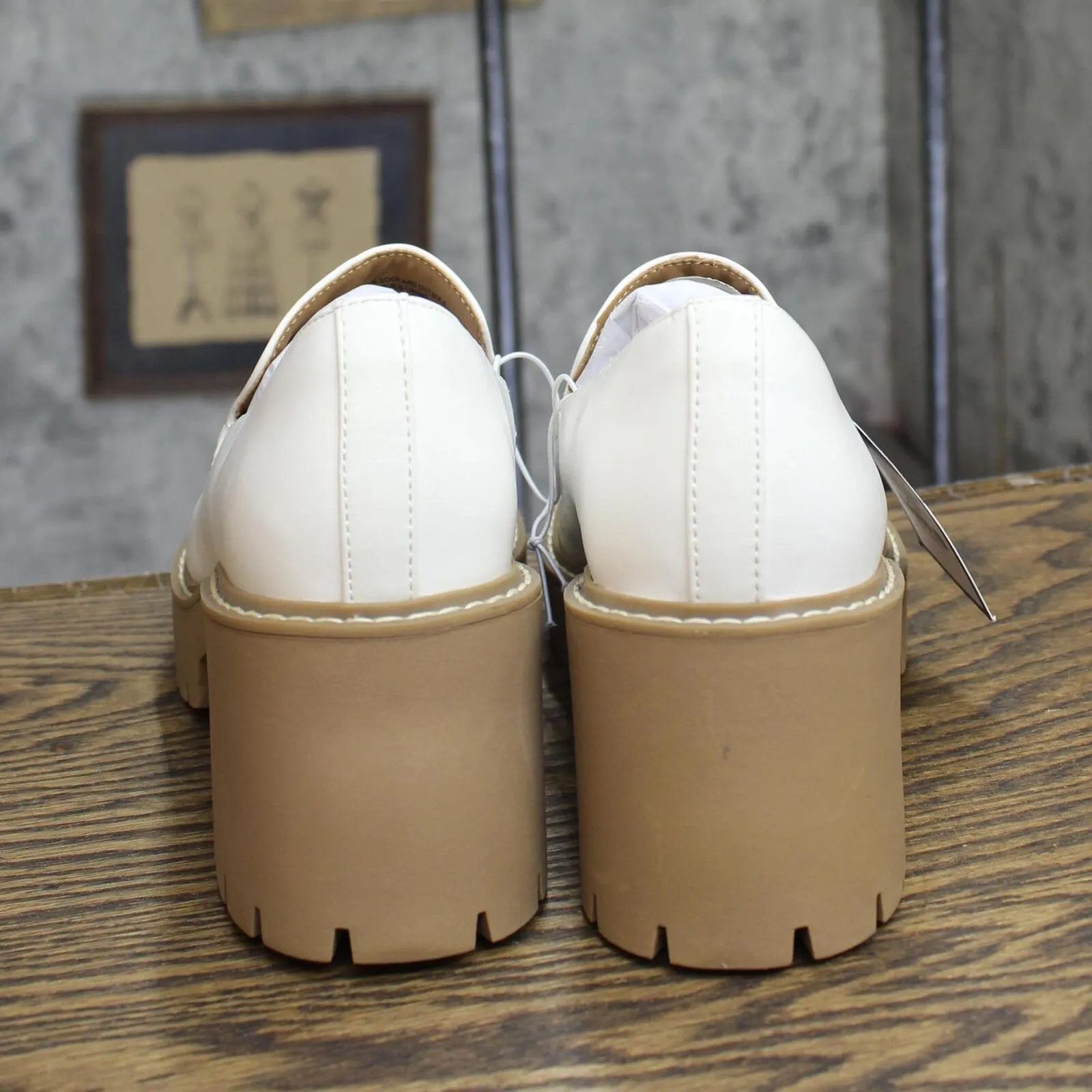 Universal Thread Women's Maisy Loafer Heels 87931731 Off White 8.5M