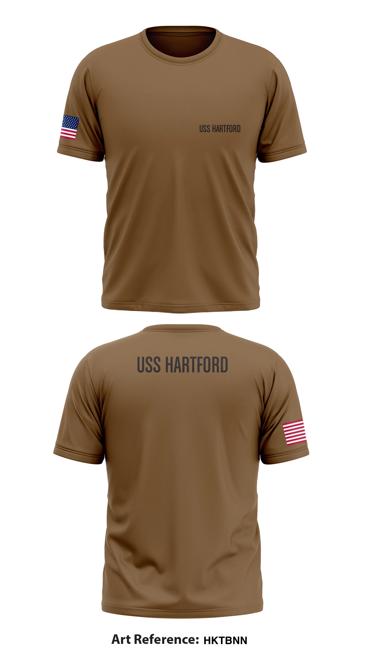 USS HARTFORD Store 1 Core Men's SS Performance Tee - HkTbnN