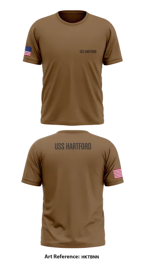 USS HARTFORD Store 1 Core Men's SS Performance Tee - HkTbnN