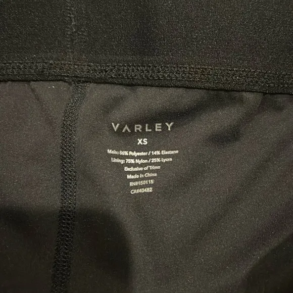 Varley Special Event Rivera Black Athletic Skort Tennis Skirt New