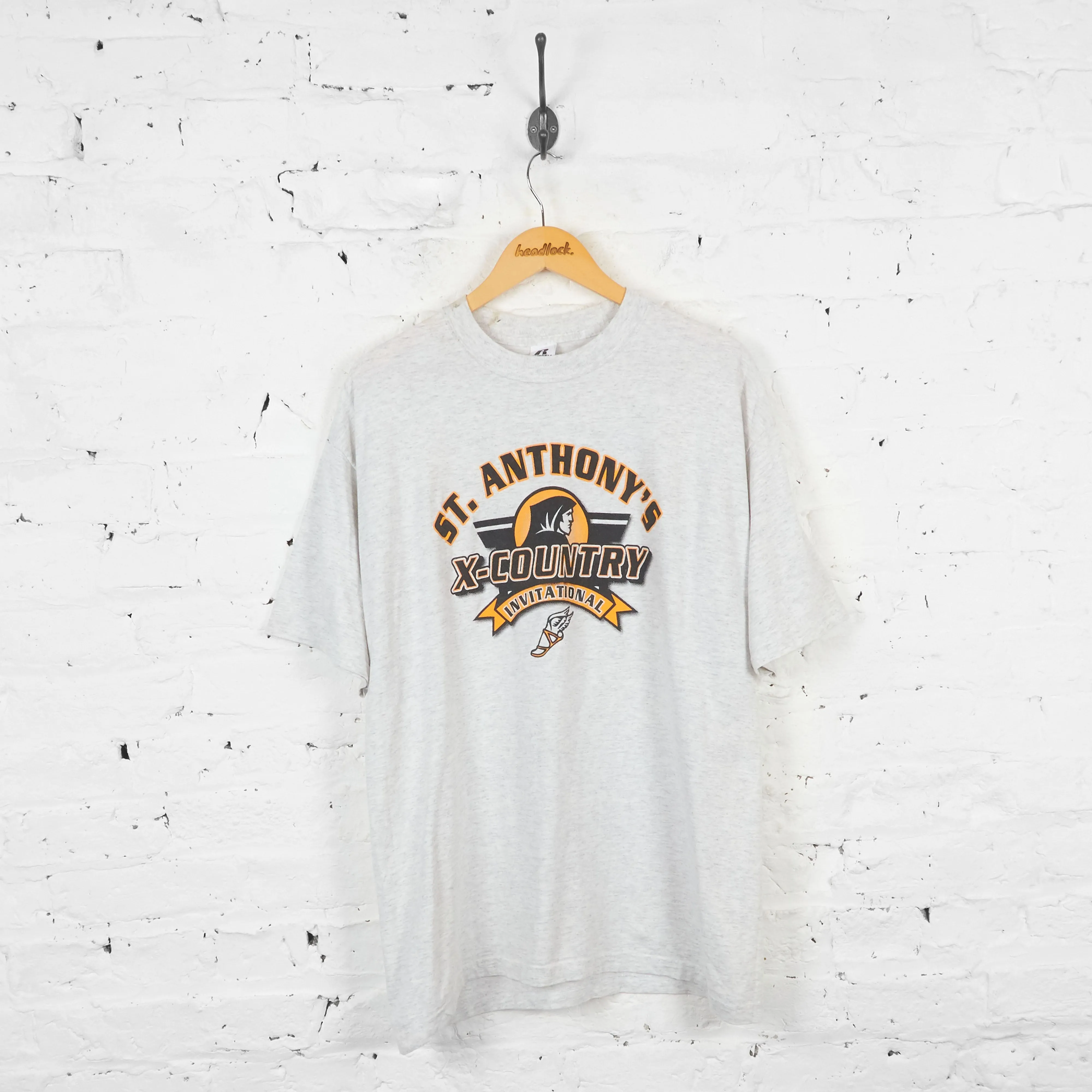 Vintage Cross Country Champion T-shirt - Grey - XL