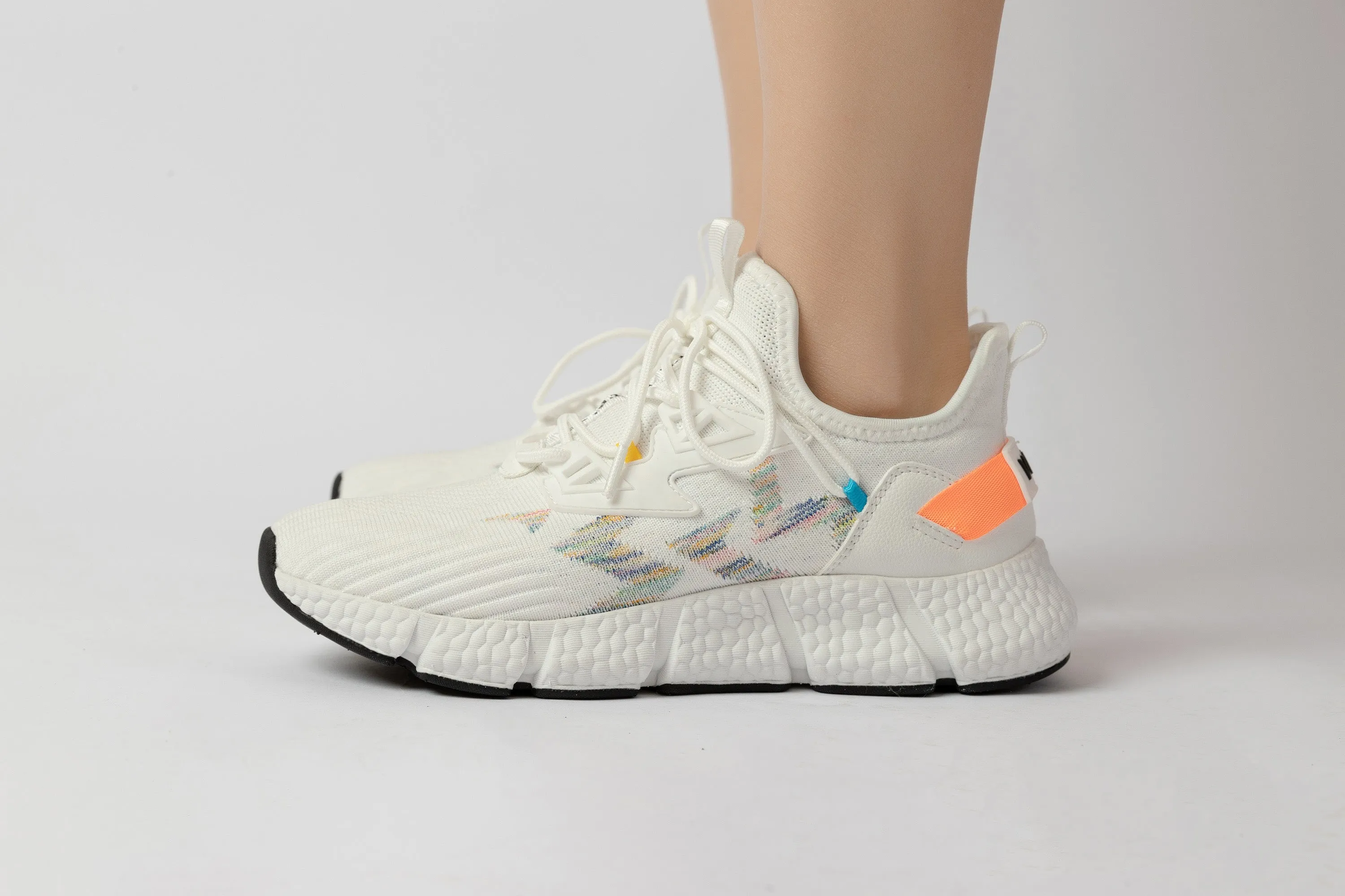 Waterproof Massage Sneaker Shark White | LightCityMall