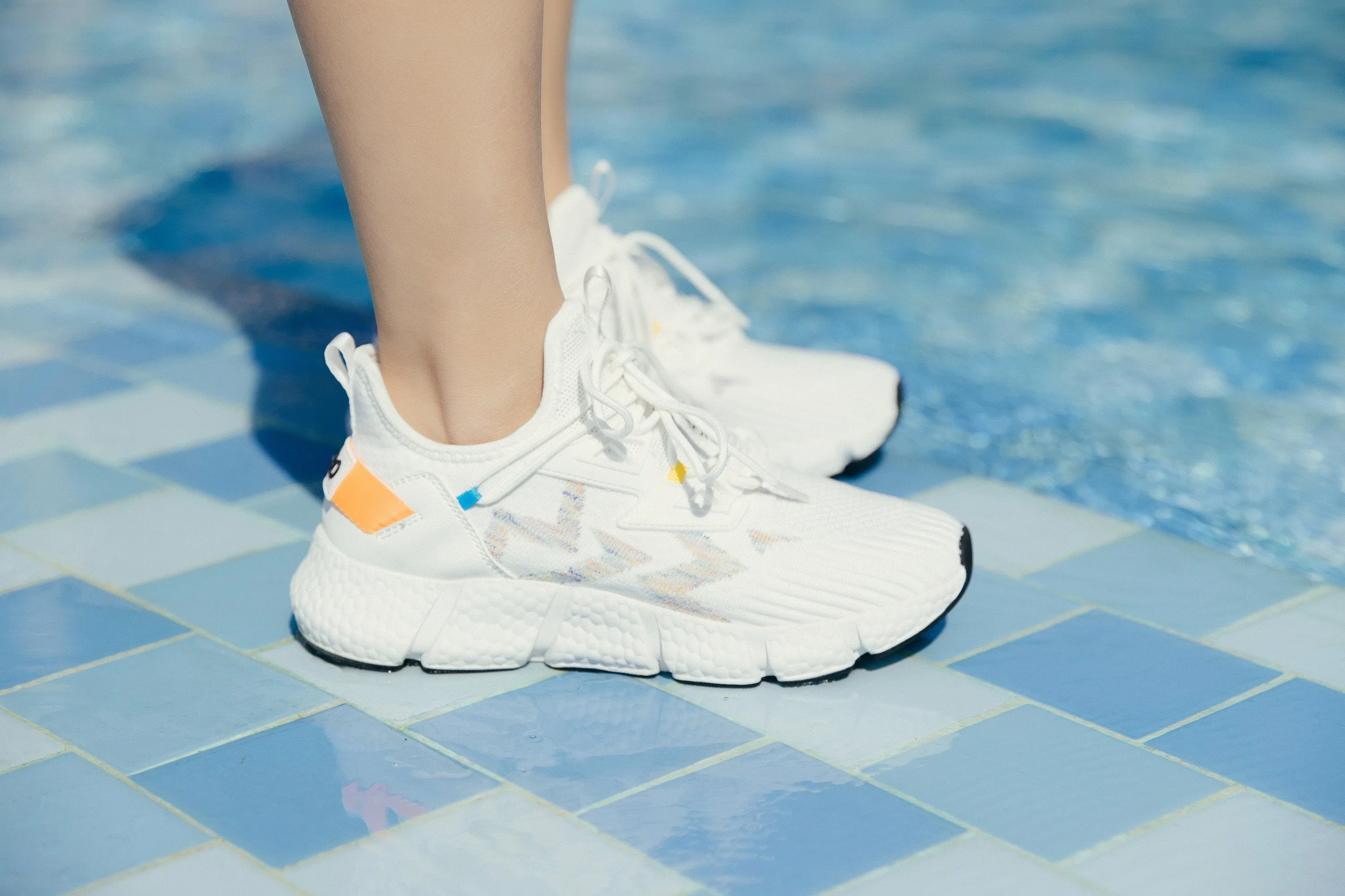 Waterproof Massage Sneaker Shark White | LightCityMall