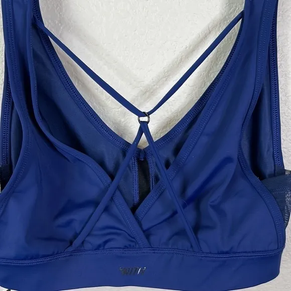 Wear It To Heart Criss Cross Back Athletic Bra Top Size S