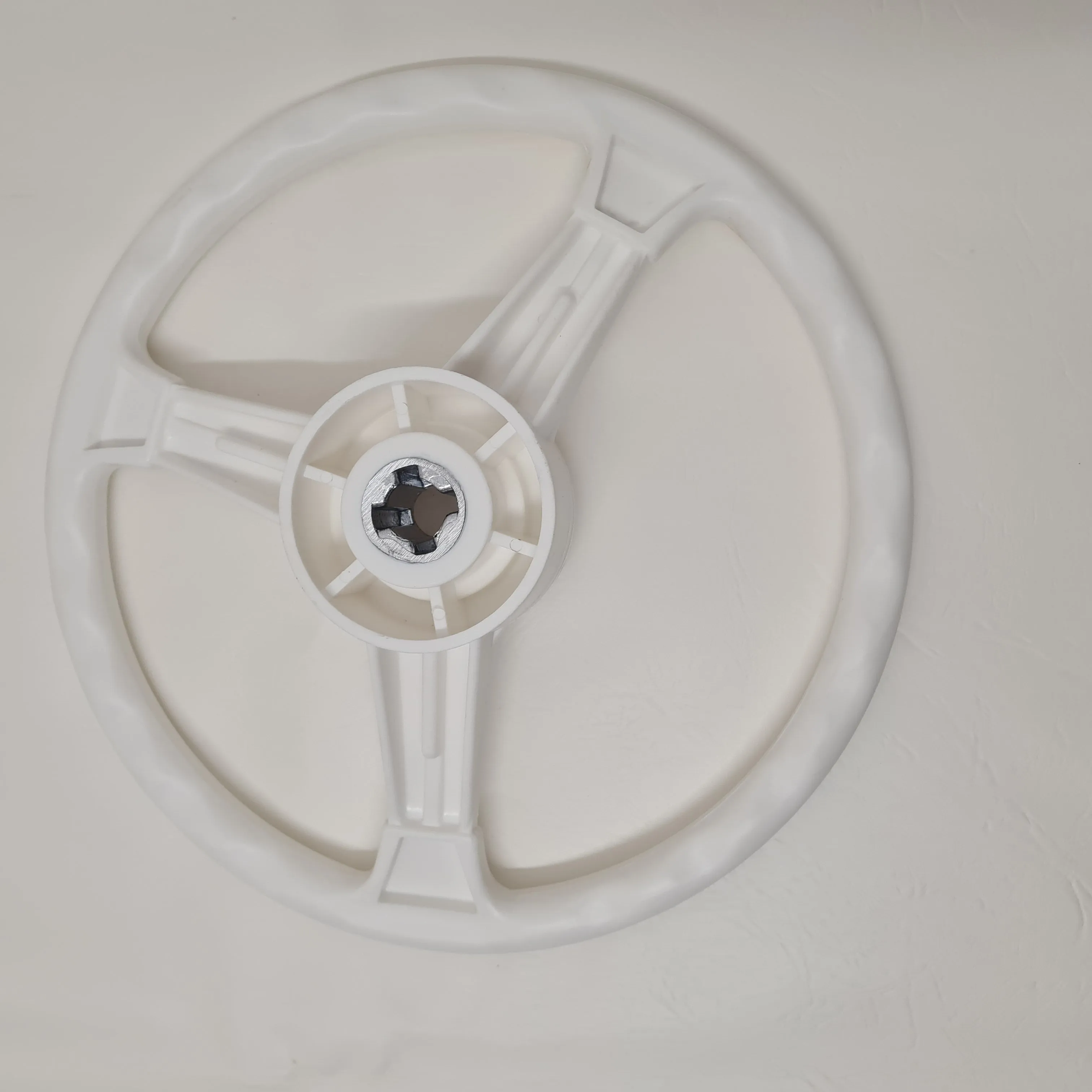White Boat Steering Wheel Three Arms, Diam. 310mm