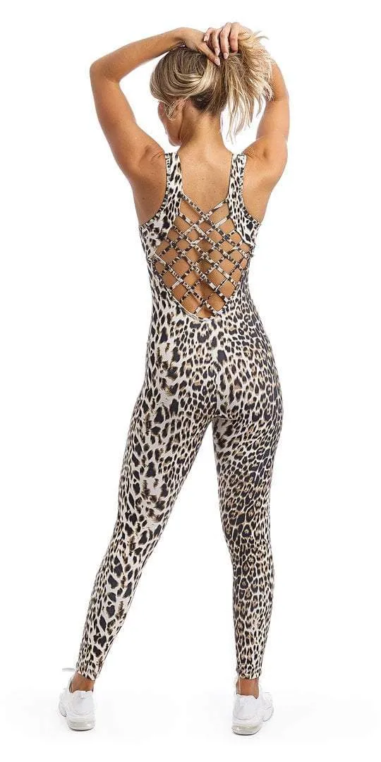 White Cheetah Unitard