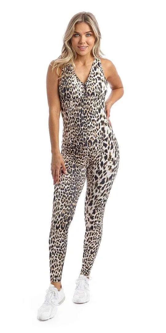 White Cheetah Unitard