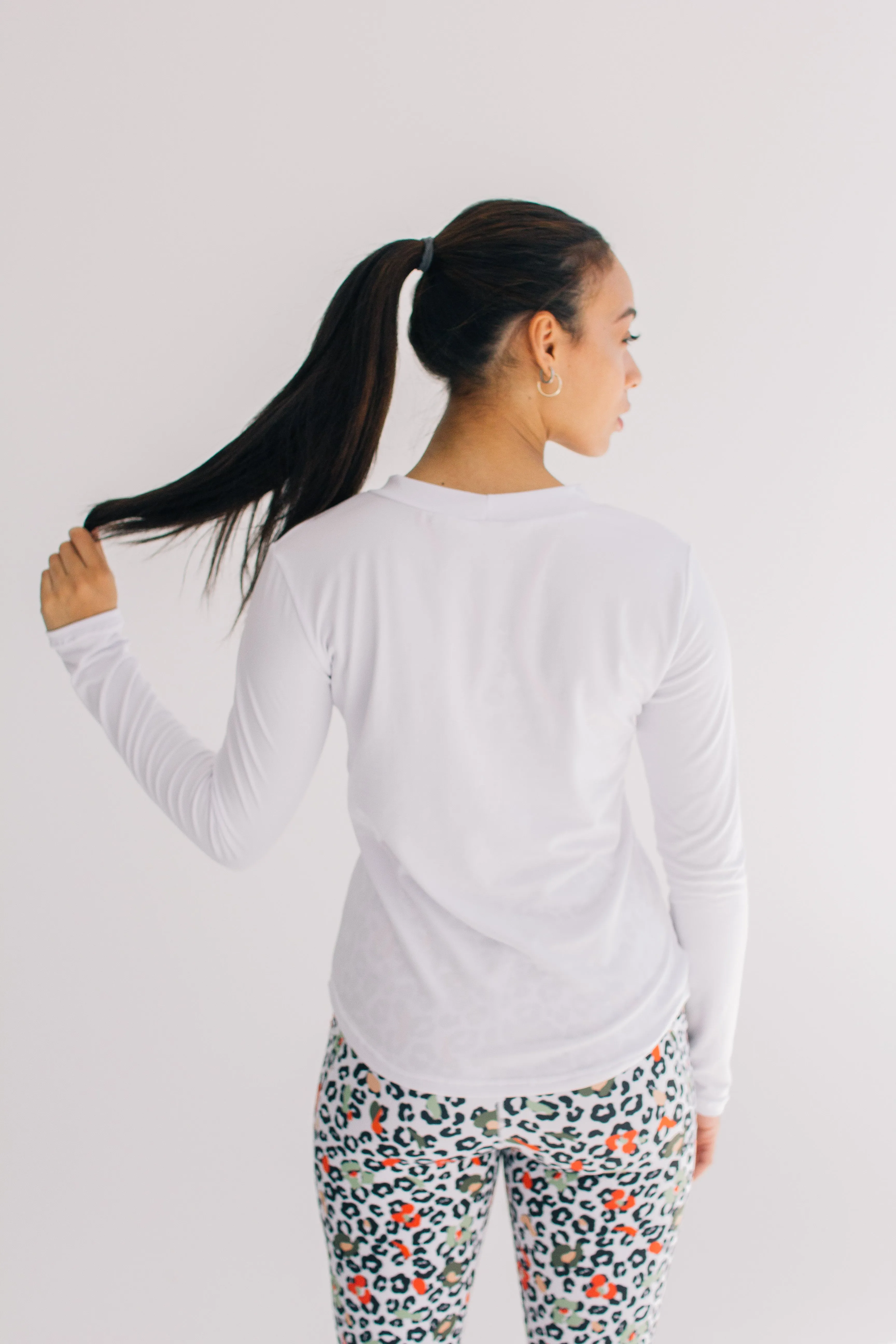 White Running Top
