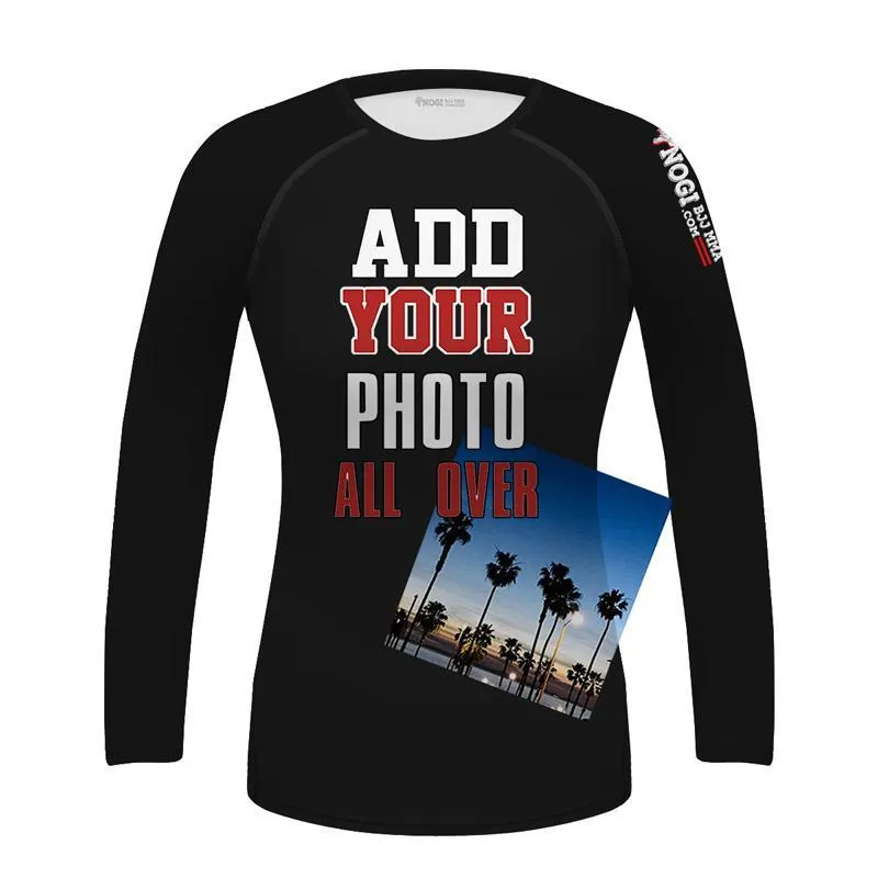 Women Custom Personalized No Gi MMA/BJJ Fight Wear Rash Guard
