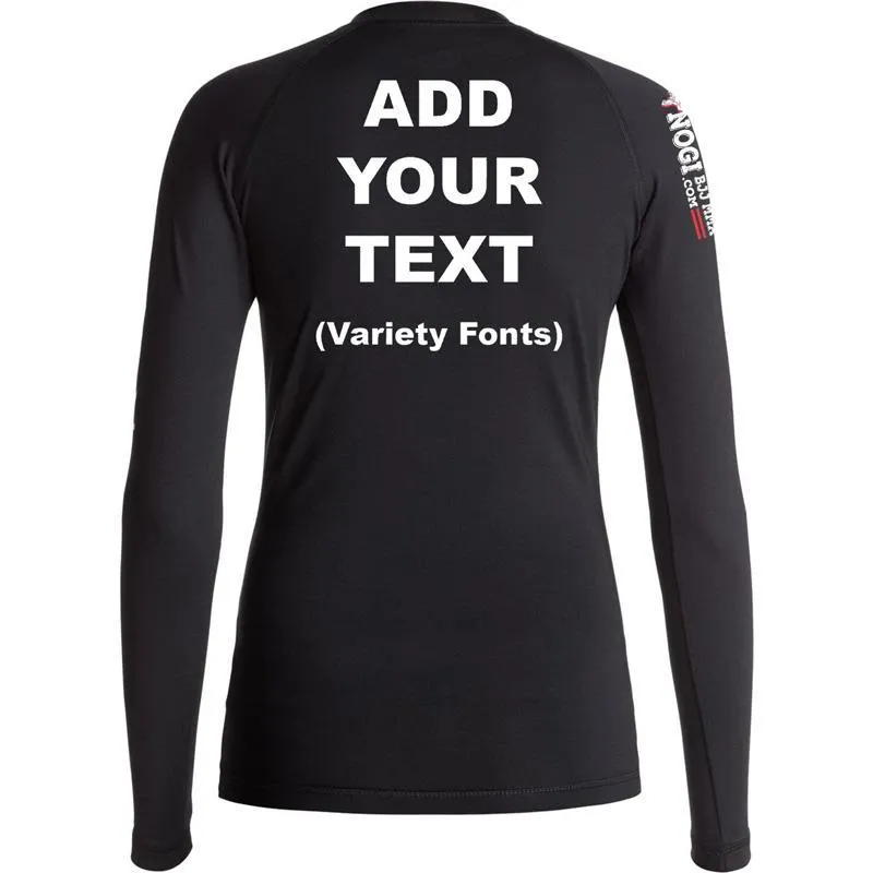 Women Custom Personalized No Gi MMA/BJJ Fight Wear Rash Guard