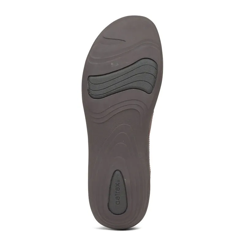 WOMEN'S AETREX KARINA MONK STRAP | BROWN