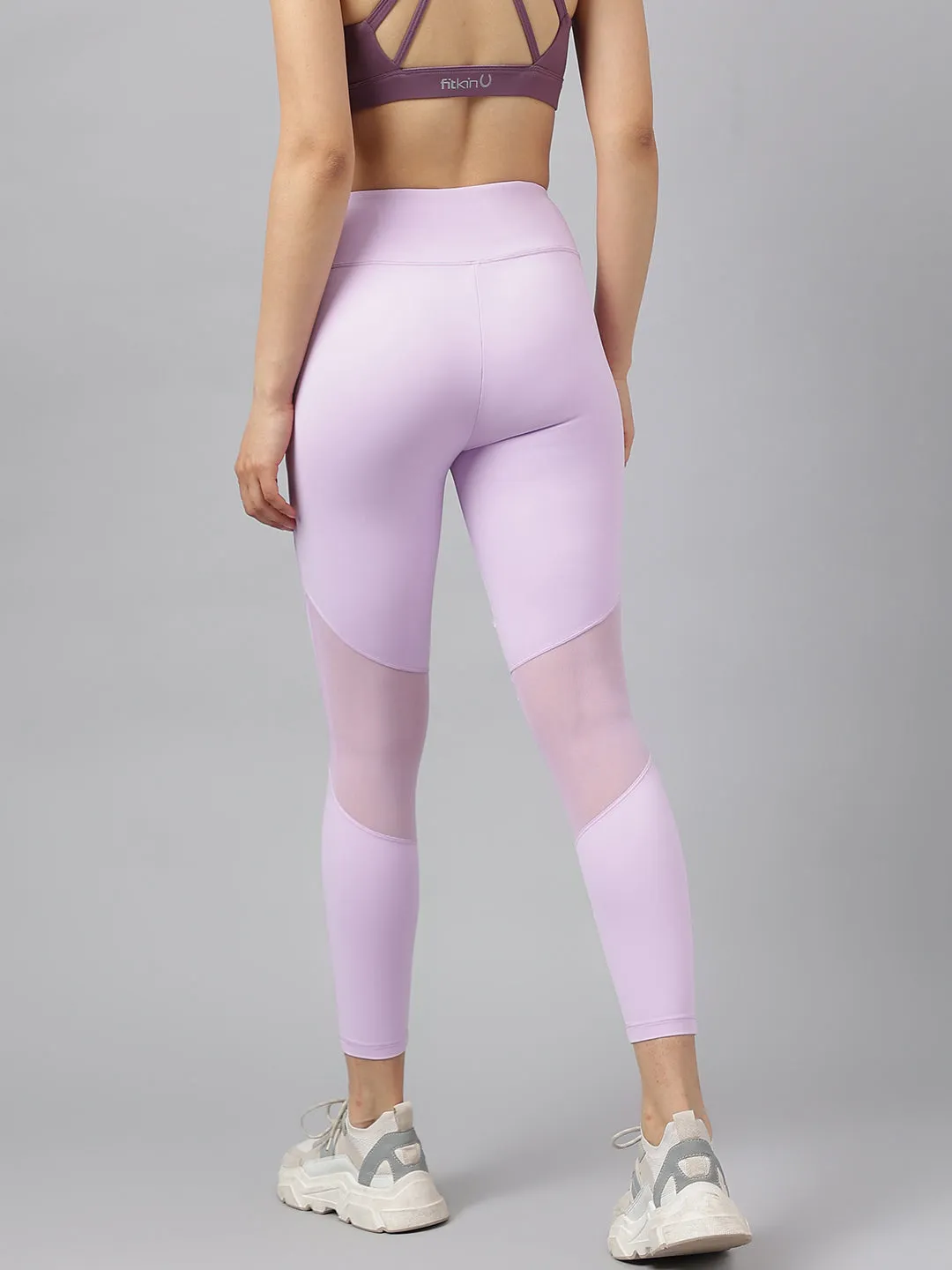 Women's mesh panel training tights