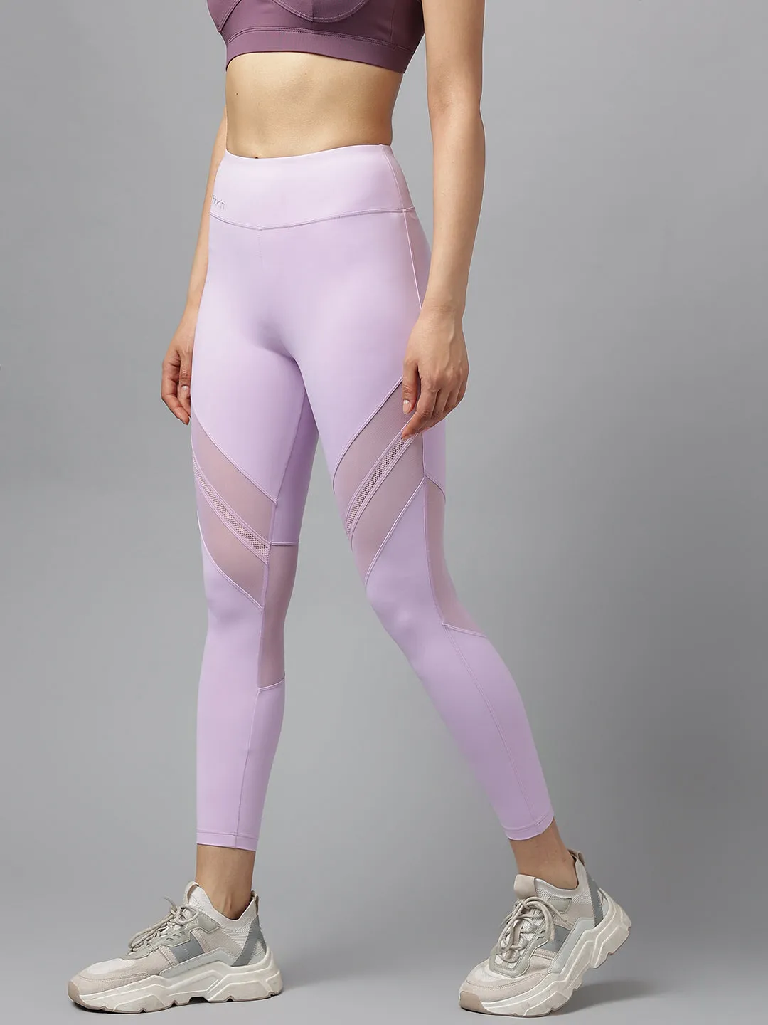 Women's mesh panel training tights