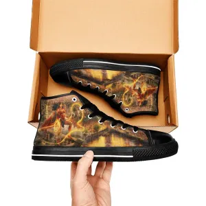 Wonder Woman Shoes High Top Sneakers for Kids and Adults