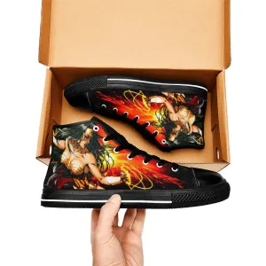 Wonder Woman Shoes High Top Sneakers for Kids and Adults