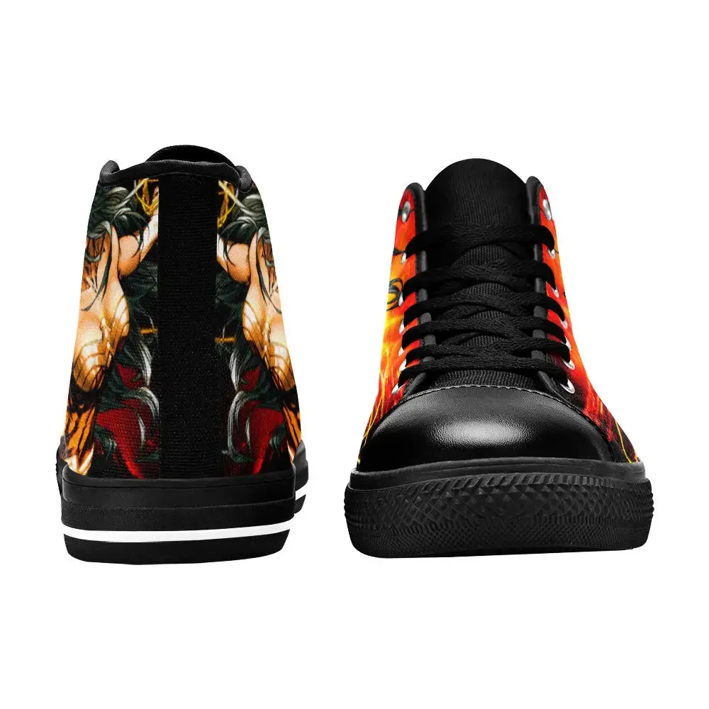Wonder Woman Shoes High Top Sneakers for Kids and Adults
