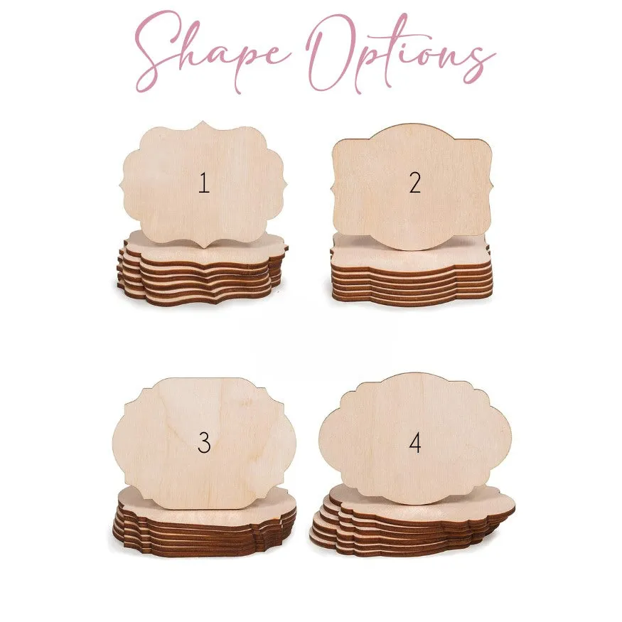 Wooden Name Ornament