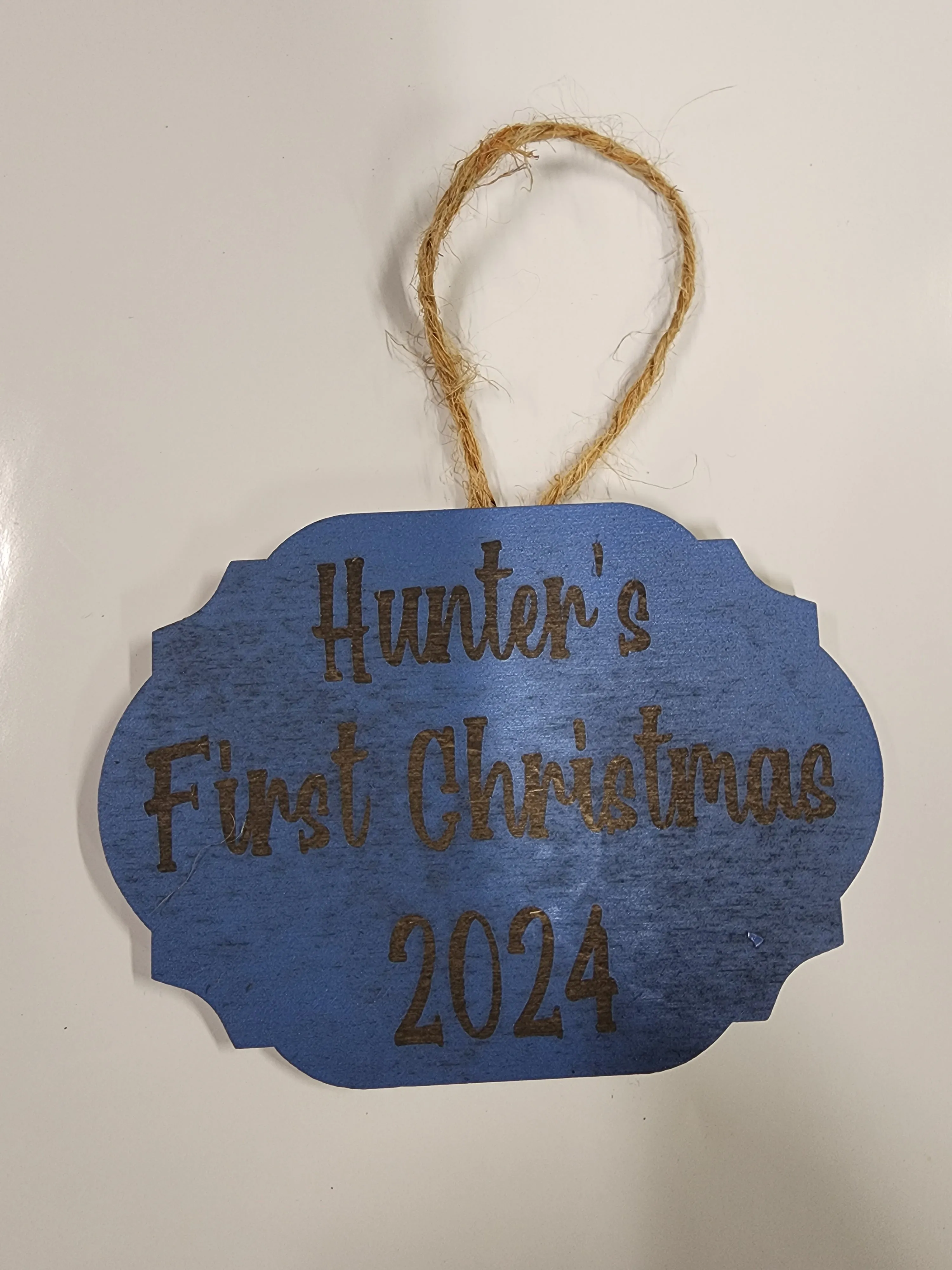 Wooden Name Ornament